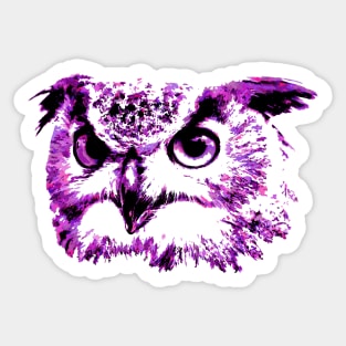 Owl design in purple Sticker